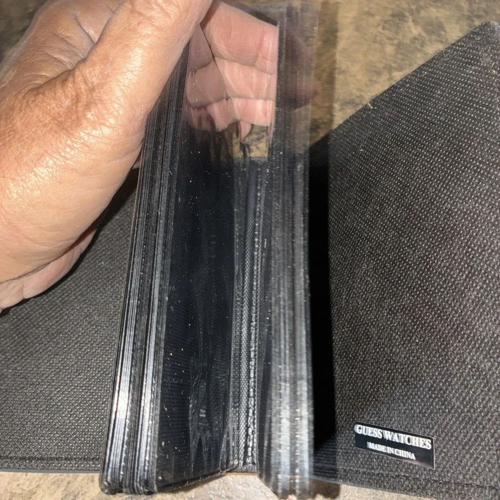 Guess Watches Photo Album Leather Bound Ne In Plastic